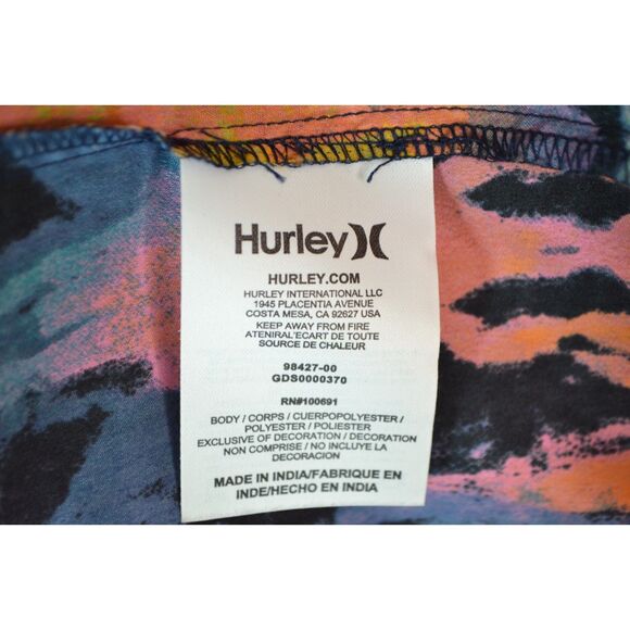 Hurley Hazel Women's Medium Blue Spaghetti Strap Skater Dress - Picture 6 of 13